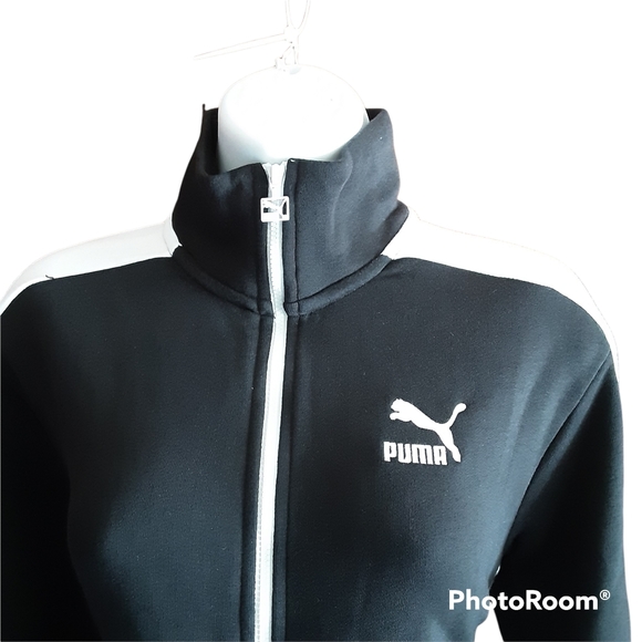 PUMA Classics Women's T7 Track Jacket in Black NWT - Picture 3 of 10